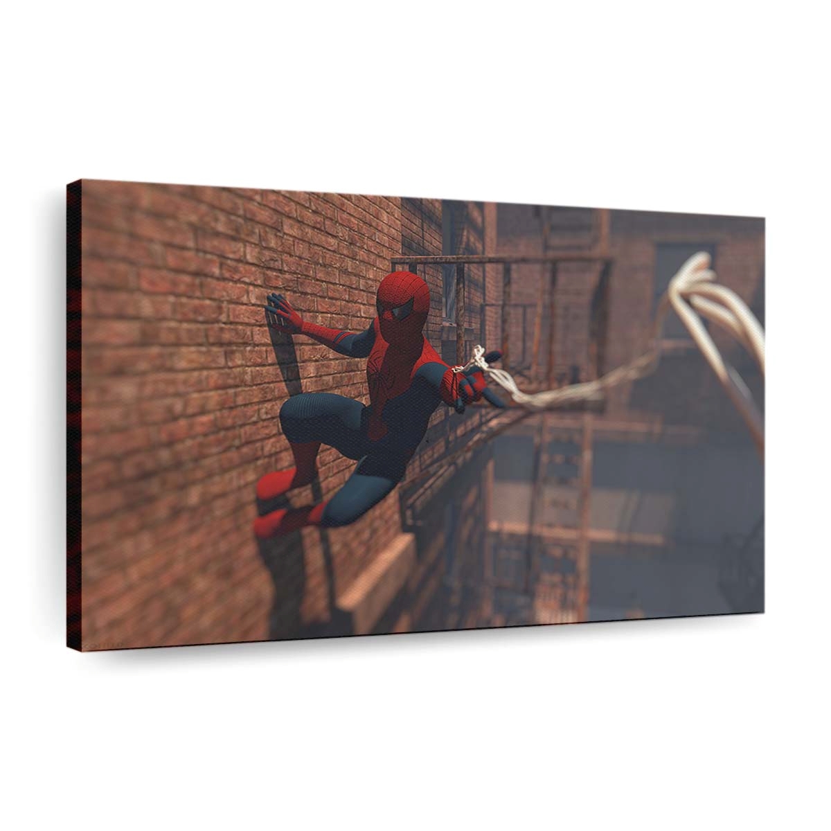 Spider Man Digitale Kunst Leinwandbild - Wanddeko