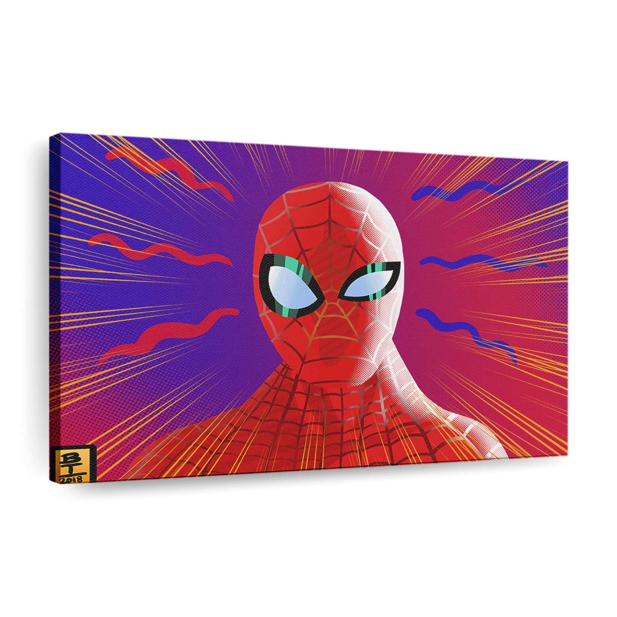 Spider Man Abstrakte Kunst Leinwandbild - Wanddeko