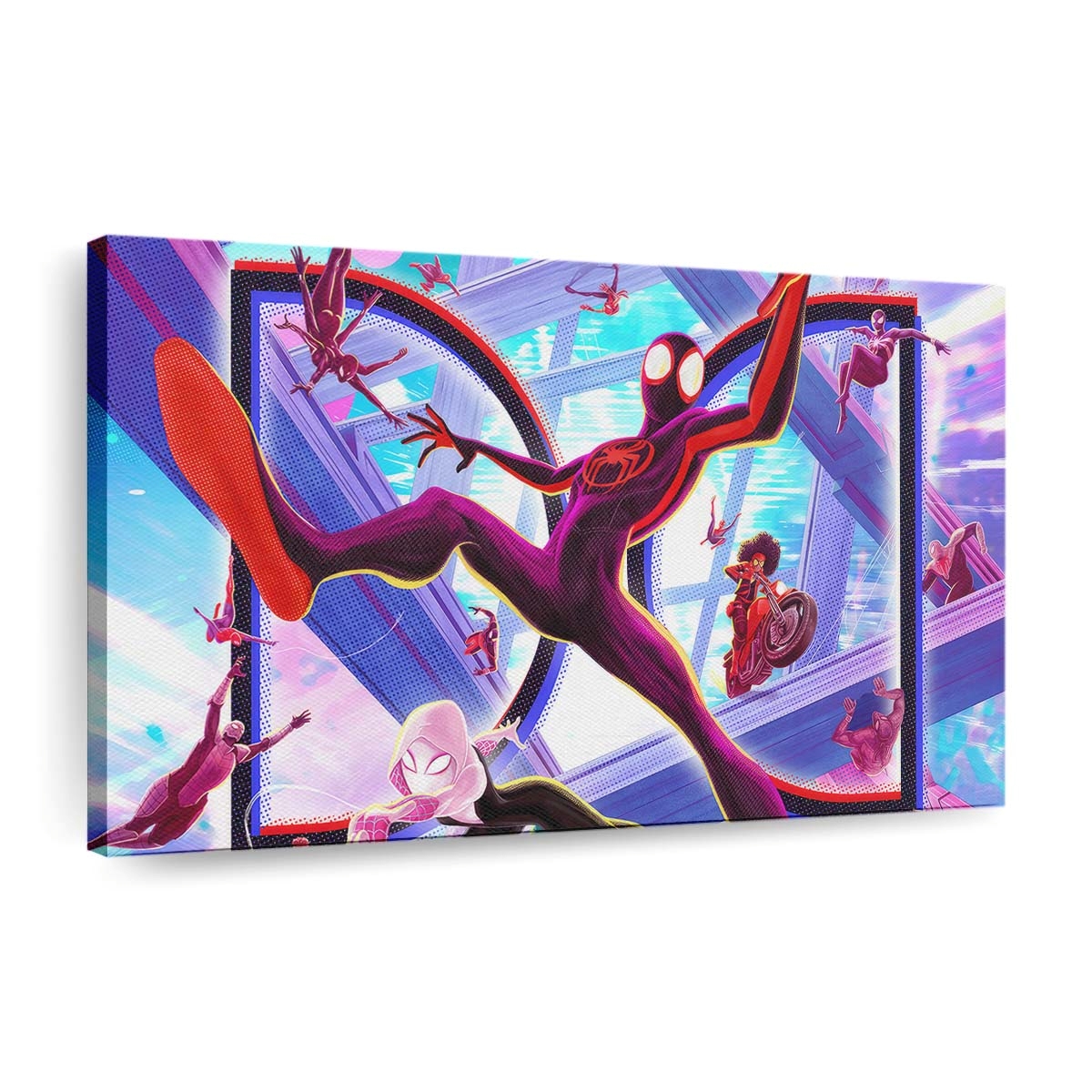 Spider Man Across The Spiderverse Dolby Poster Leinwandbild - Wanddeko