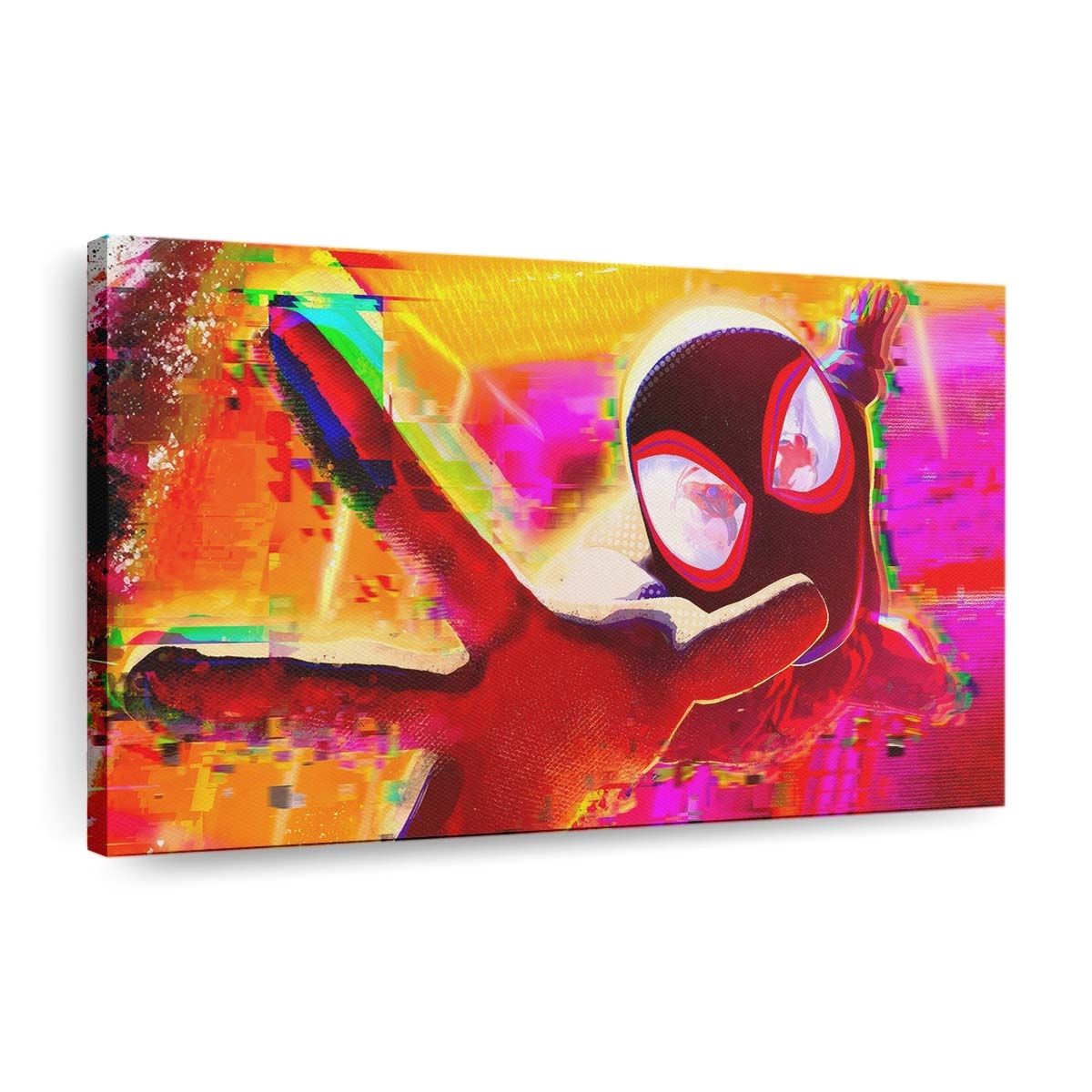 Spider Man Across The Spiderverse Miles Morales Leinwandbild - Wanddeko