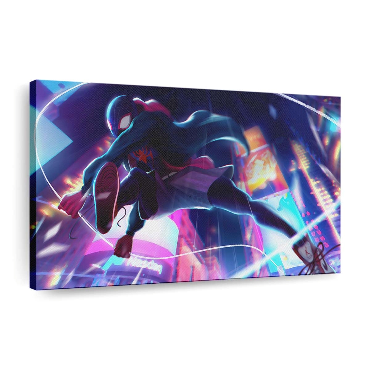 Spider Man Action Leinwandbild - Wanddeko