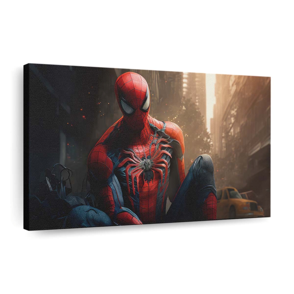 Spider Man Affected Leinwandbild - Wanddeko