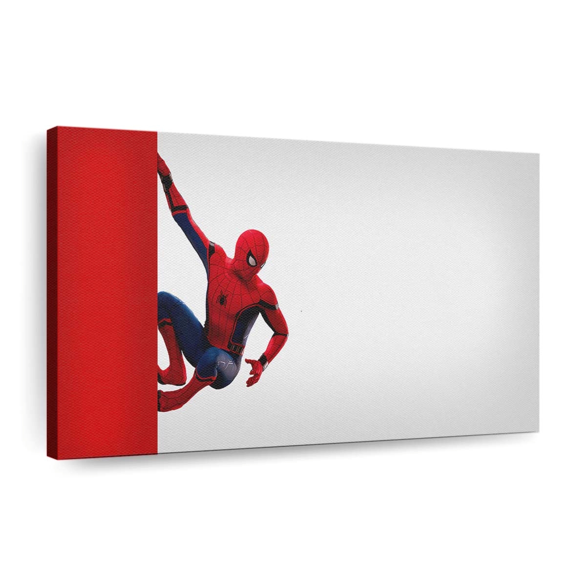 Spider Man entlang der Wand Leinwandbild - Wanddeko