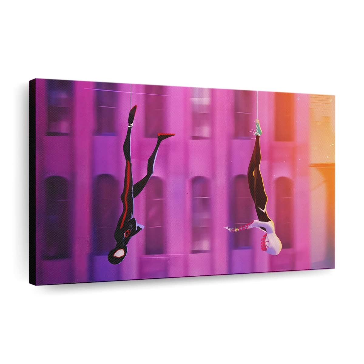 Spider Man und Gwen Stacy zusammen Leinwandbild - Wanddeko