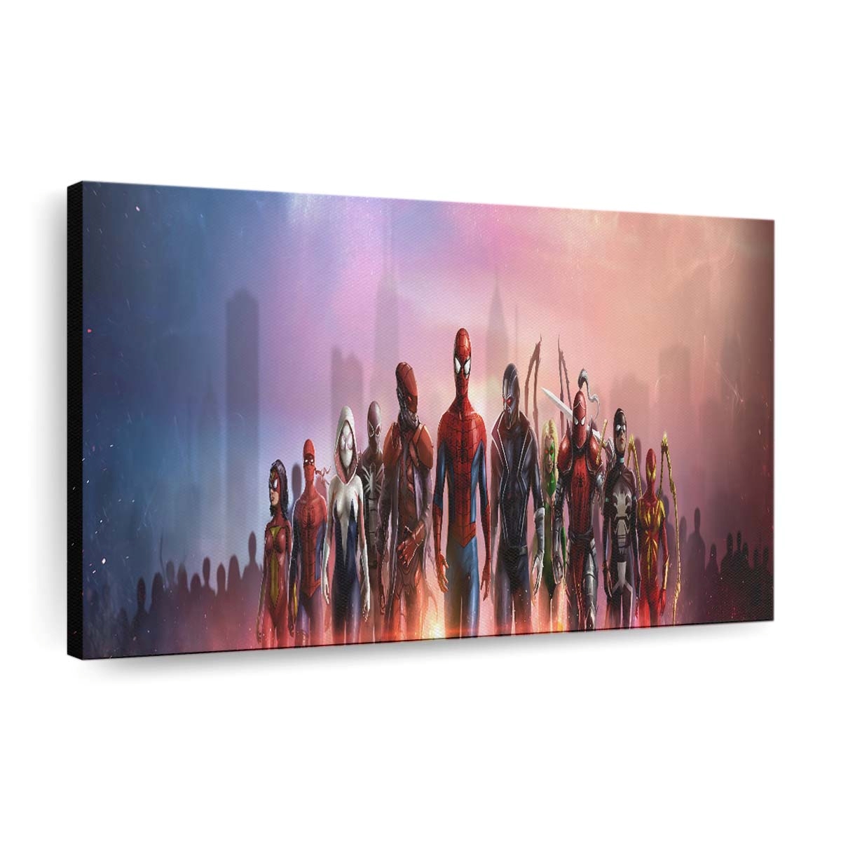 Spider Man und sein Team Leinwandbild - Wanddeko