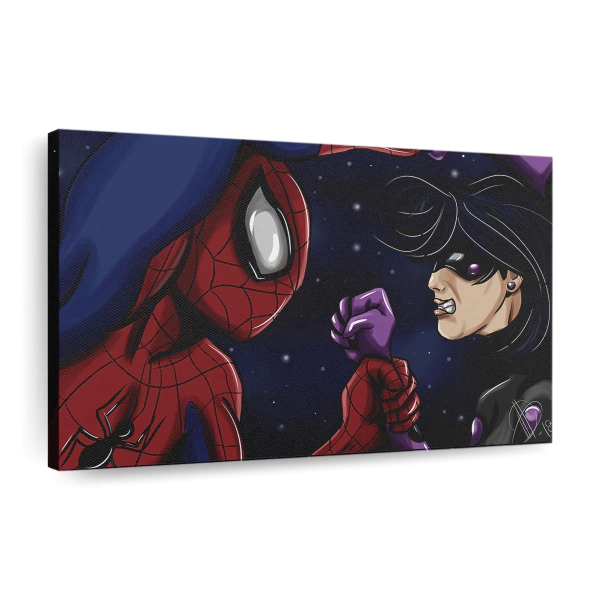 Spider Man und Ladybug Leinwandbild - Wanddeko