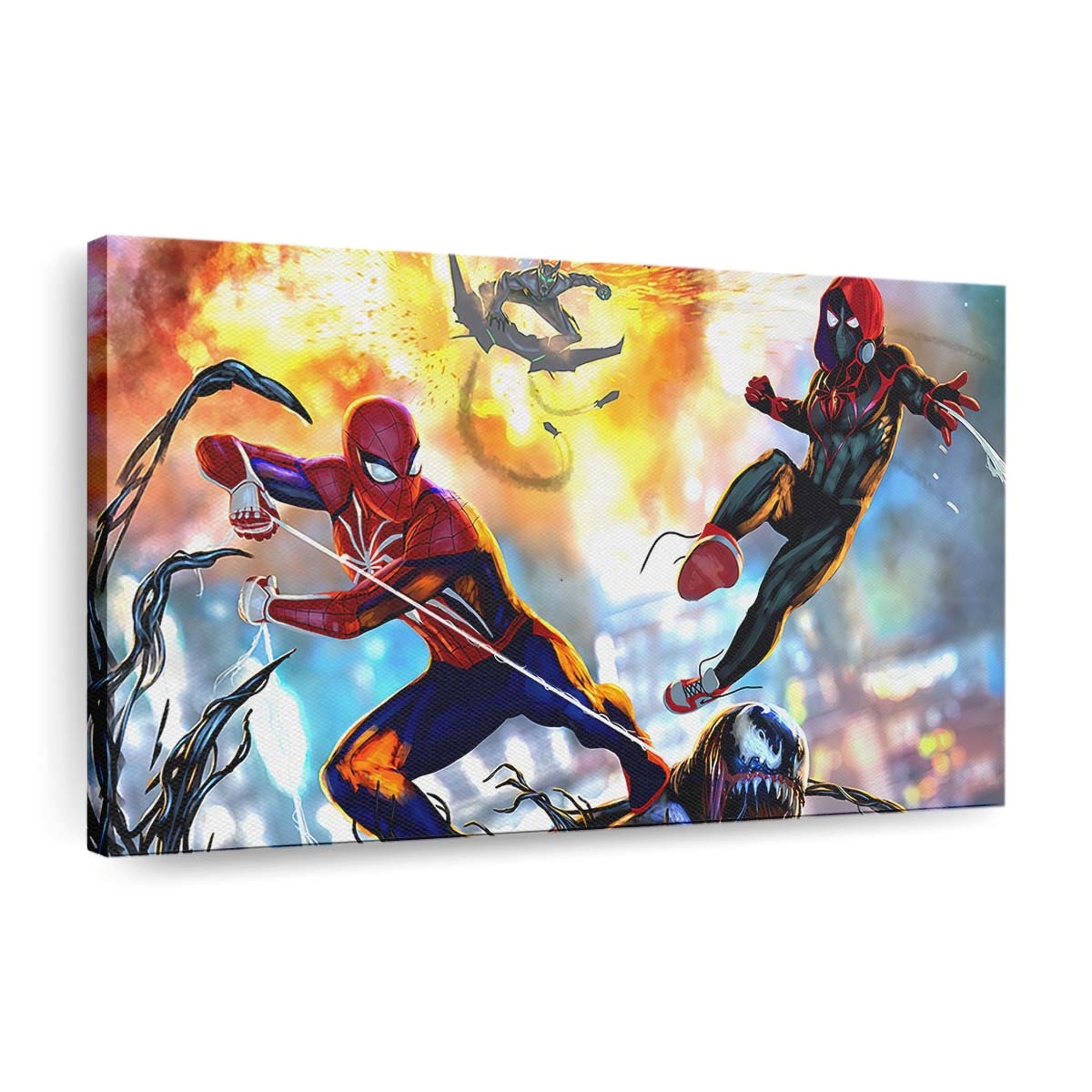 Spider Man und Miles Leinwandbild - Wanddeko
