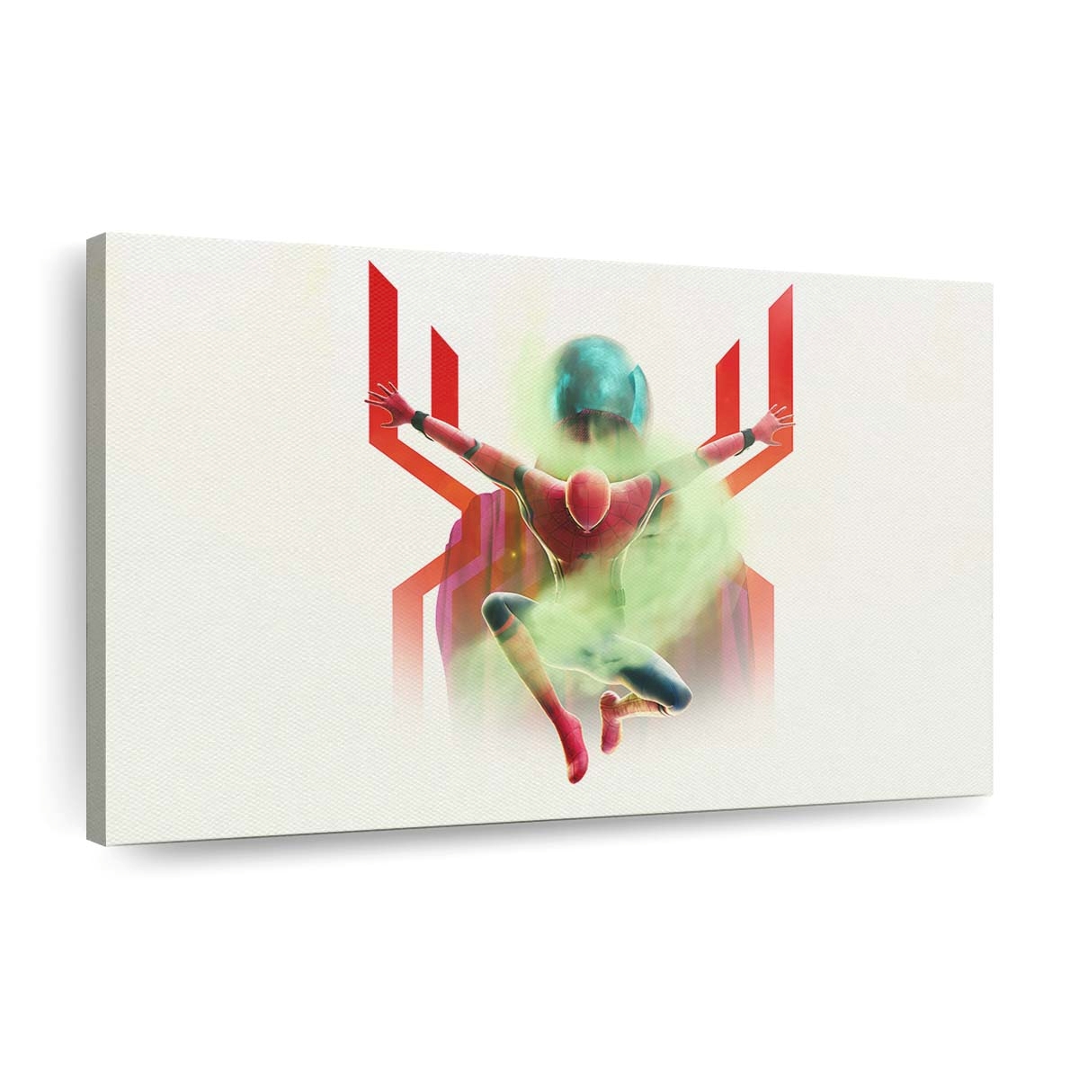 Spider Man und Mysterio Kunst Leinwandbild - Wanddeko