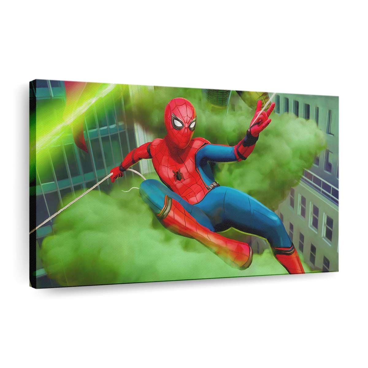 Spider Man und Mysterio Leinwandbild - Wanddeko