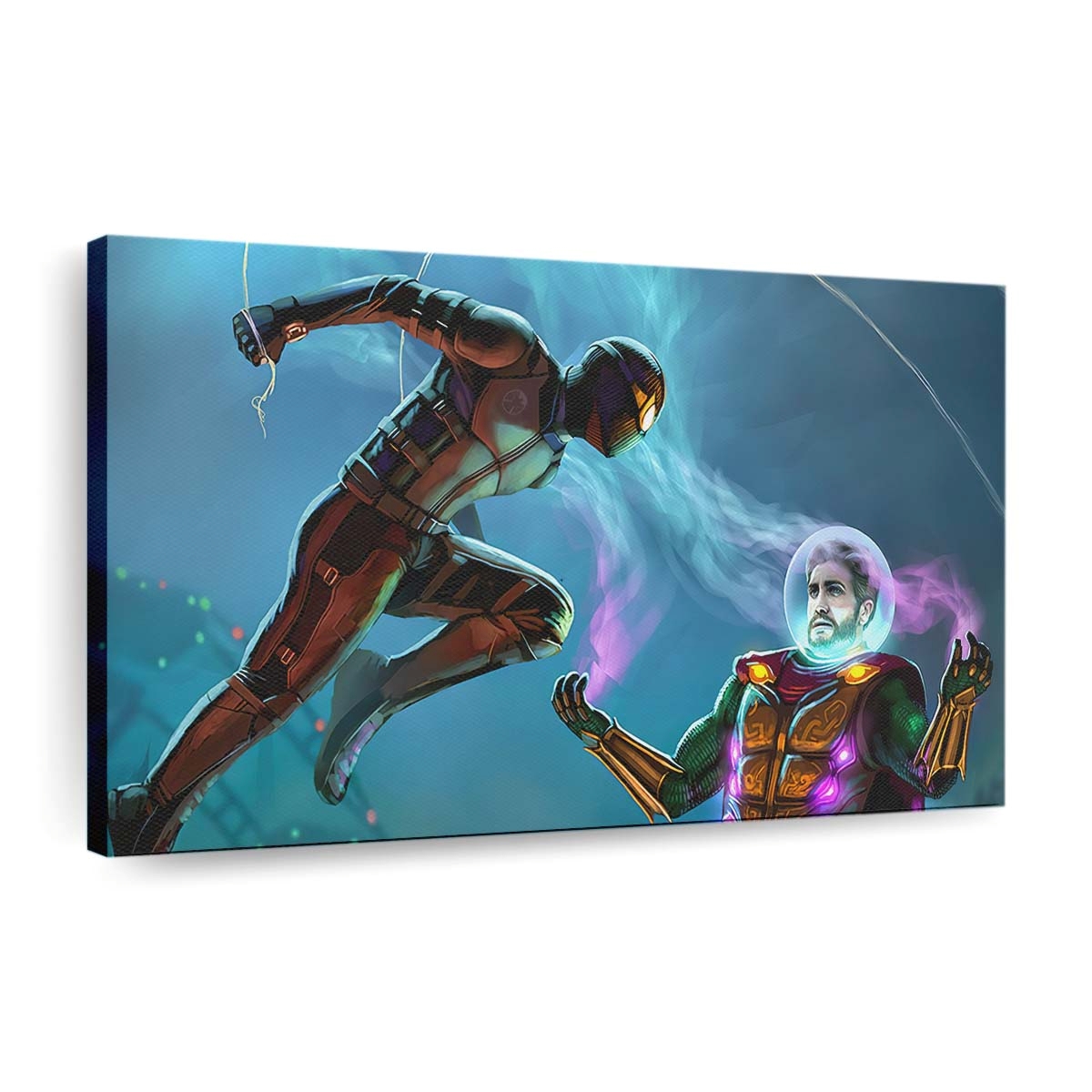 Spider Man und Mysterio Neu Leinwandbild - Wanddeko