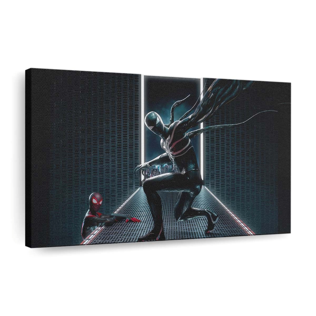 Spider Man und Venom in Spider Man 2 Leinwandbild - Wanddeko