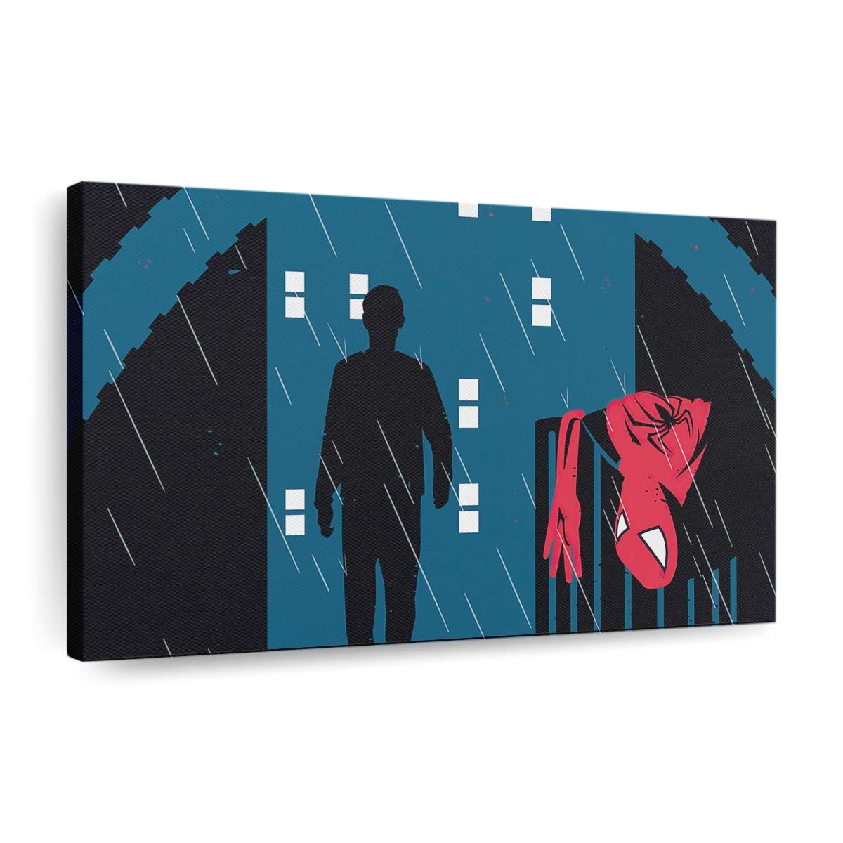 Spider Man zurück zum normalen Leben Leinwandbild - Wanddeko