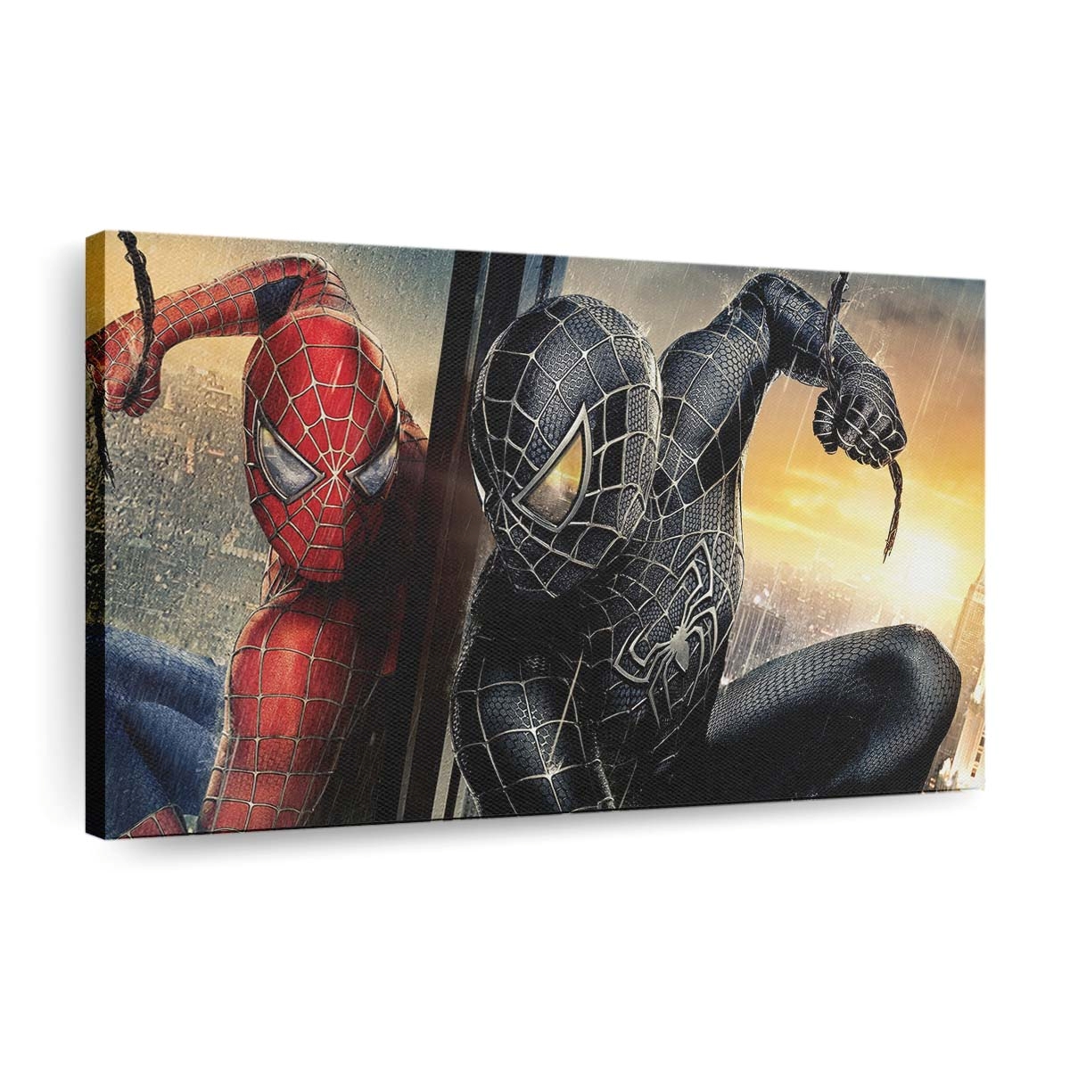 Spider Man schwarz und rot 2 Leinwandbild - Wanddeko