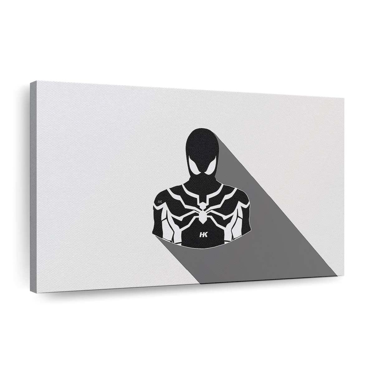 Spider Man schwarzer Anzug minimalistisch Leinwandbild - Wanddeko