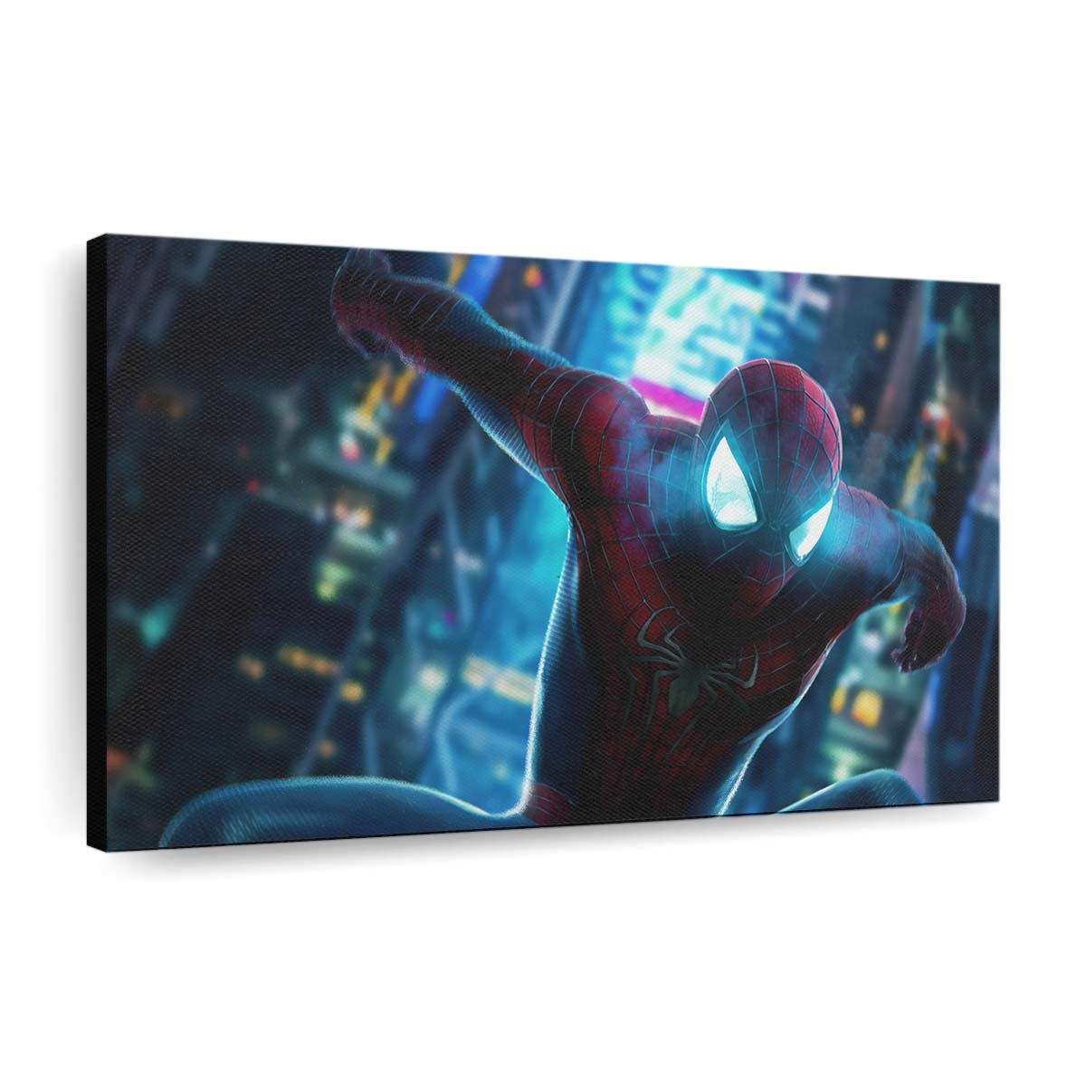 Spider Man blaue Augen Leinwandbild - Wanddeko