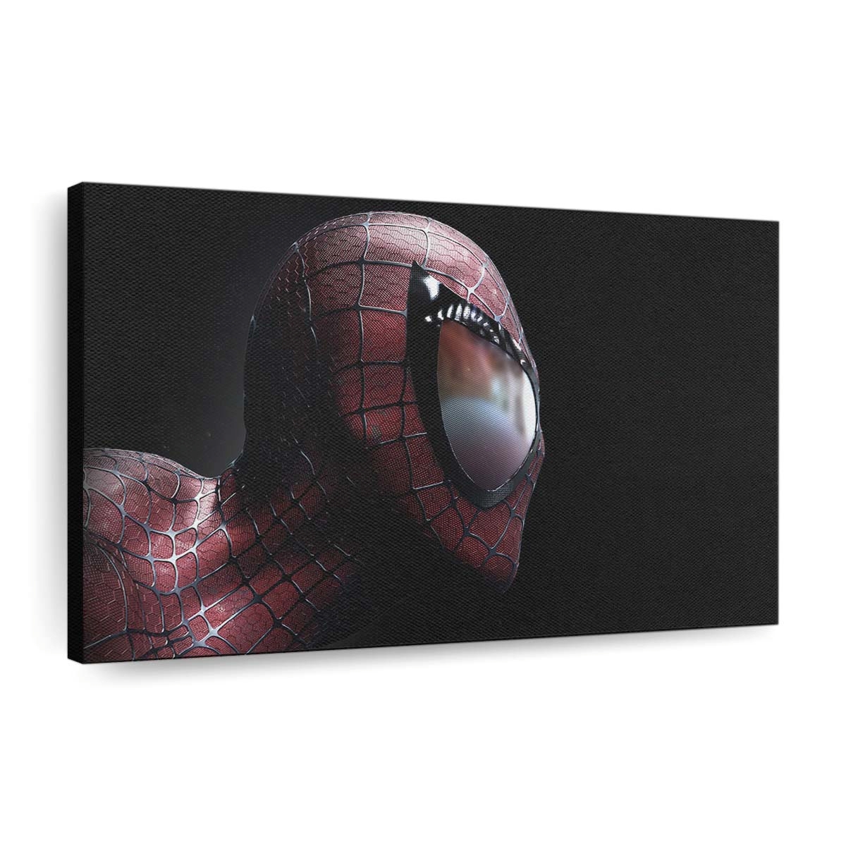 Spider Man Nahaufnahme Kunstwerk 2 Leinwandbild - Wanddeko