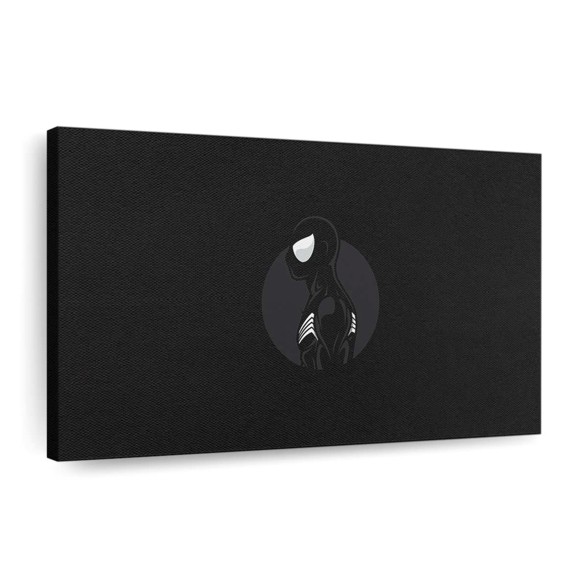 Spider Man Dunkle minimalistische Kunst Leinwandbild - Wanddeko