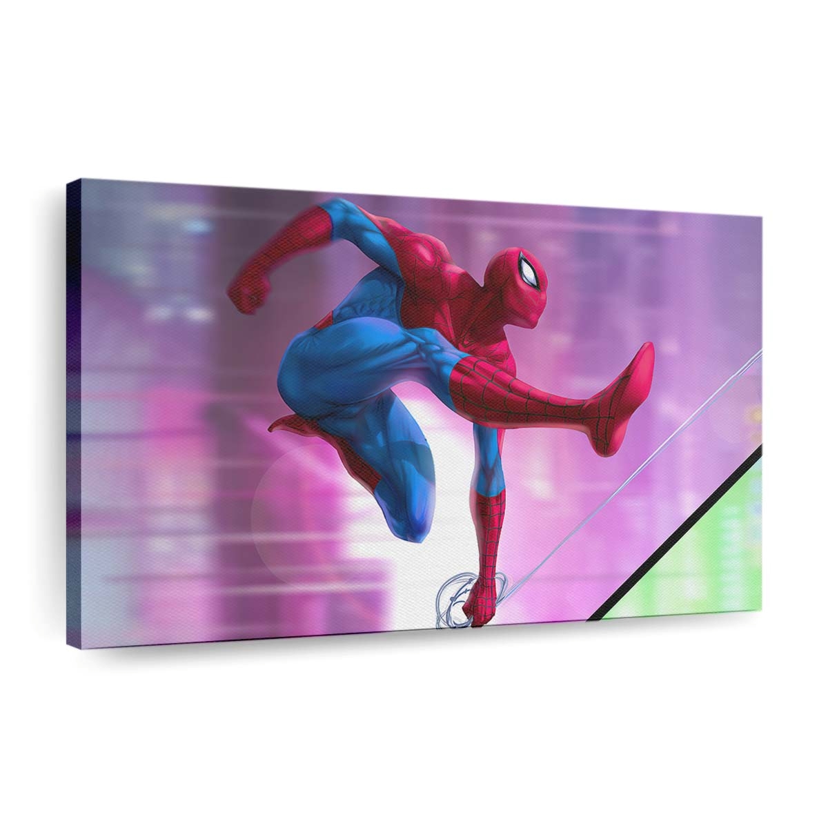 Spider Man Digital Illustration 2 Leinwandbild - Wanddeko