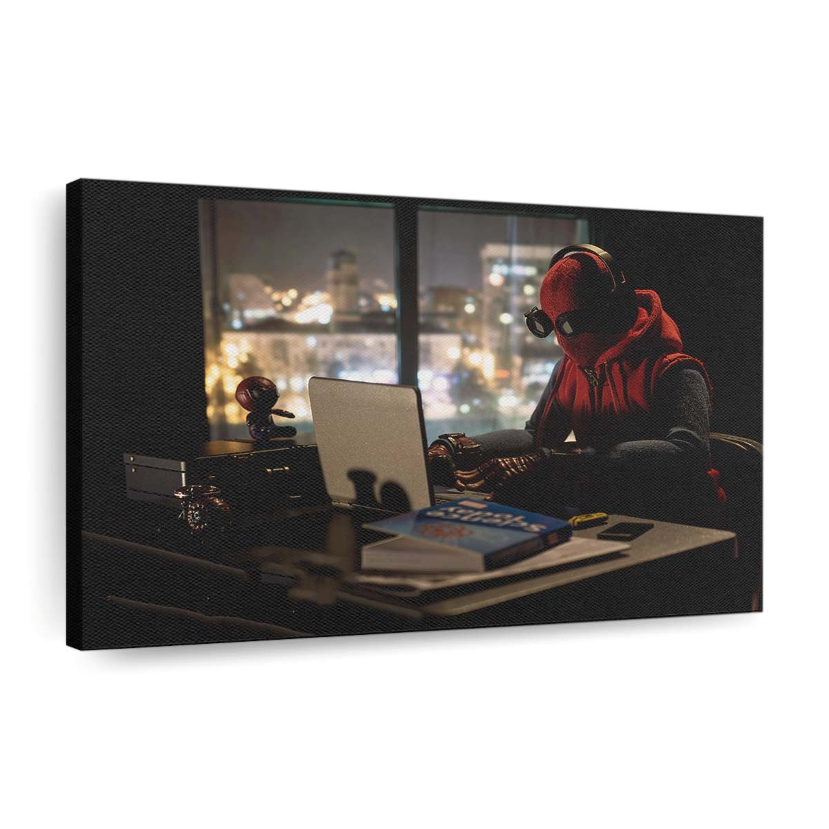 Spider Man bei der Arbeit Leinwandbild - Wanddeko