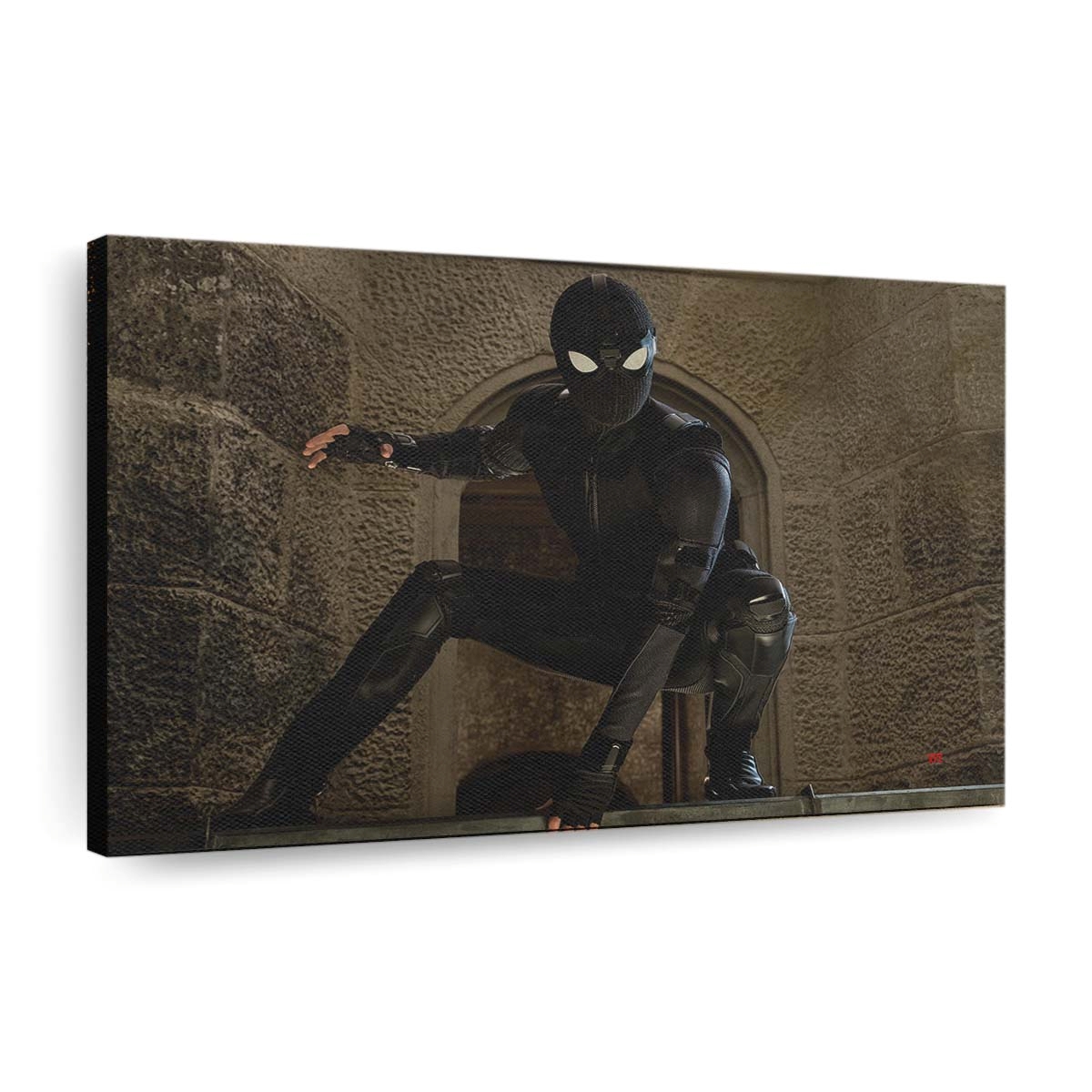 Spider Man weit weg von zu Hause schwarzer Anzug Leinwandbild - Wanddeko