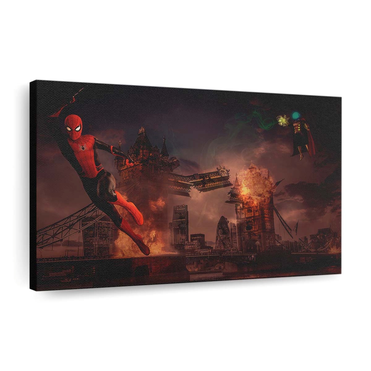 Spider Man Far Fromhome Kunst 2 Leinwandbild - Wanddeko