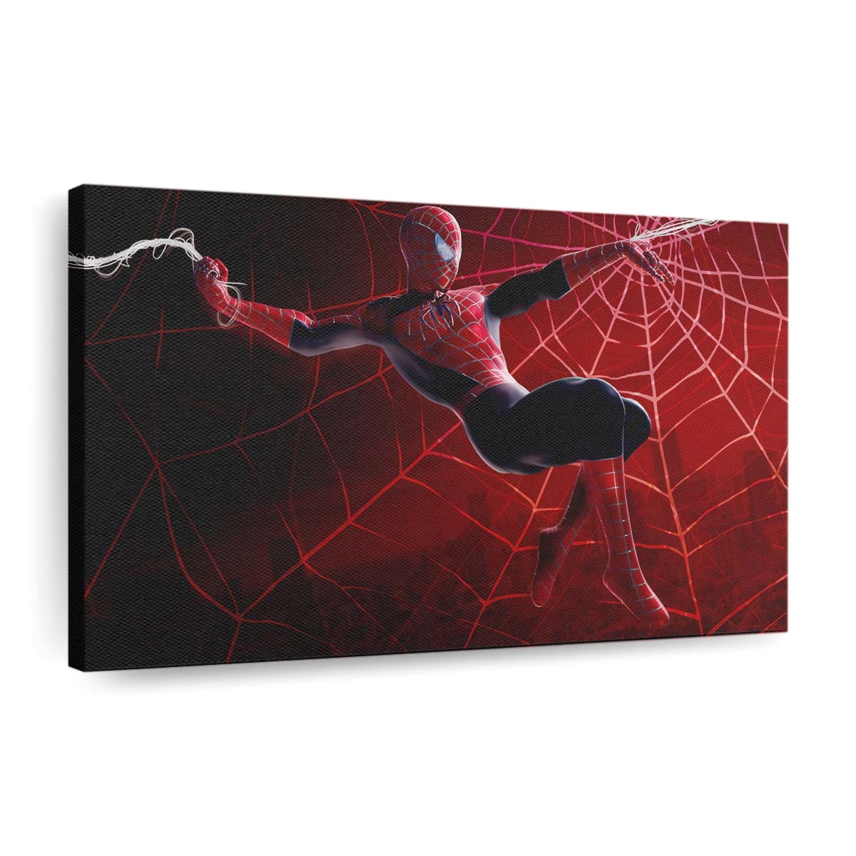 Spider Man Final Swing Leinwandbild - Wanddeko
