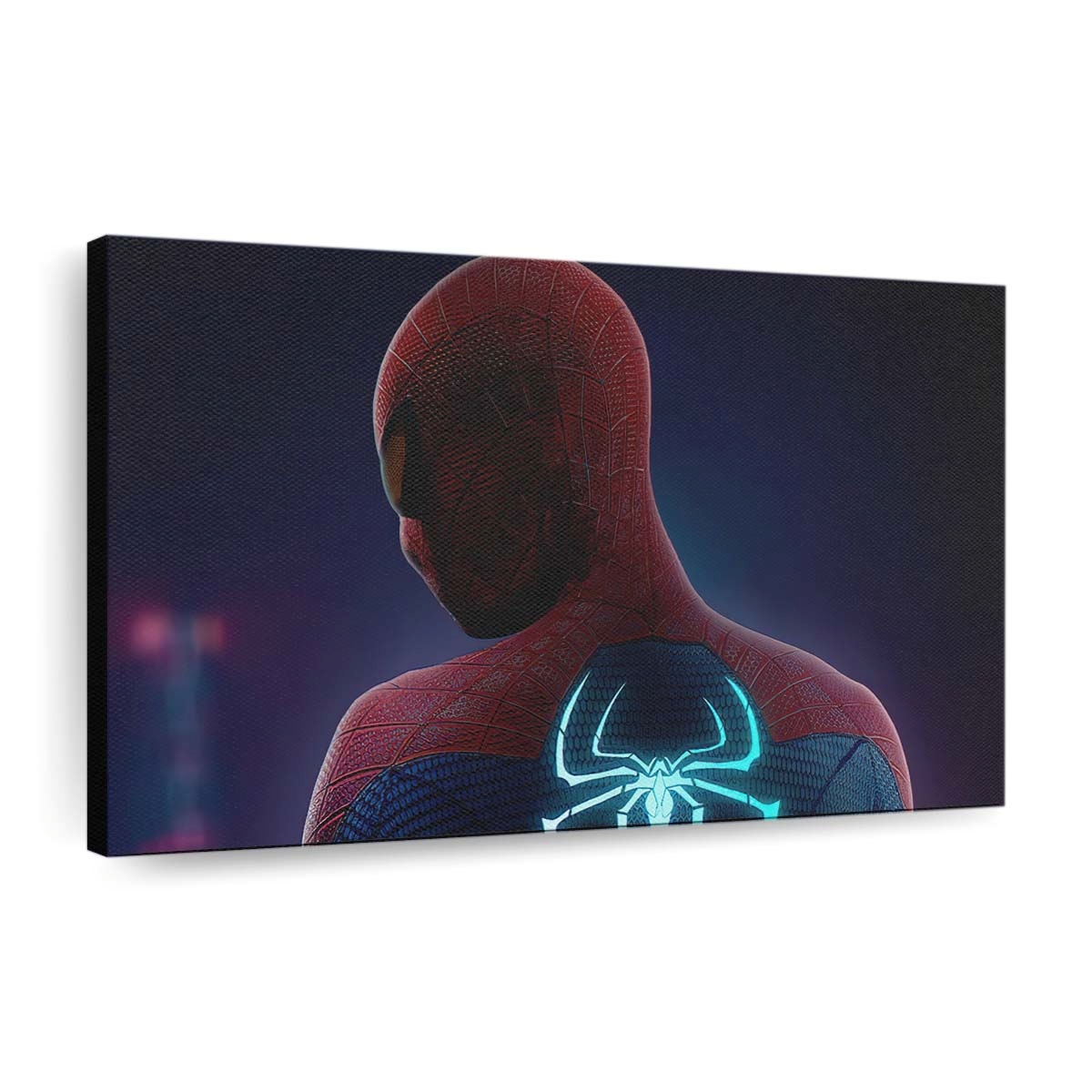 Spider Man leuchtender Anzug Leinwandbild - Wanddeko