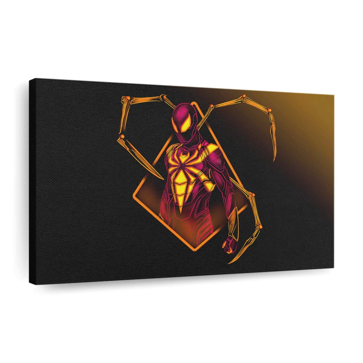 Spider Man Gold Conqueror Leinwandbild - Wanddeko