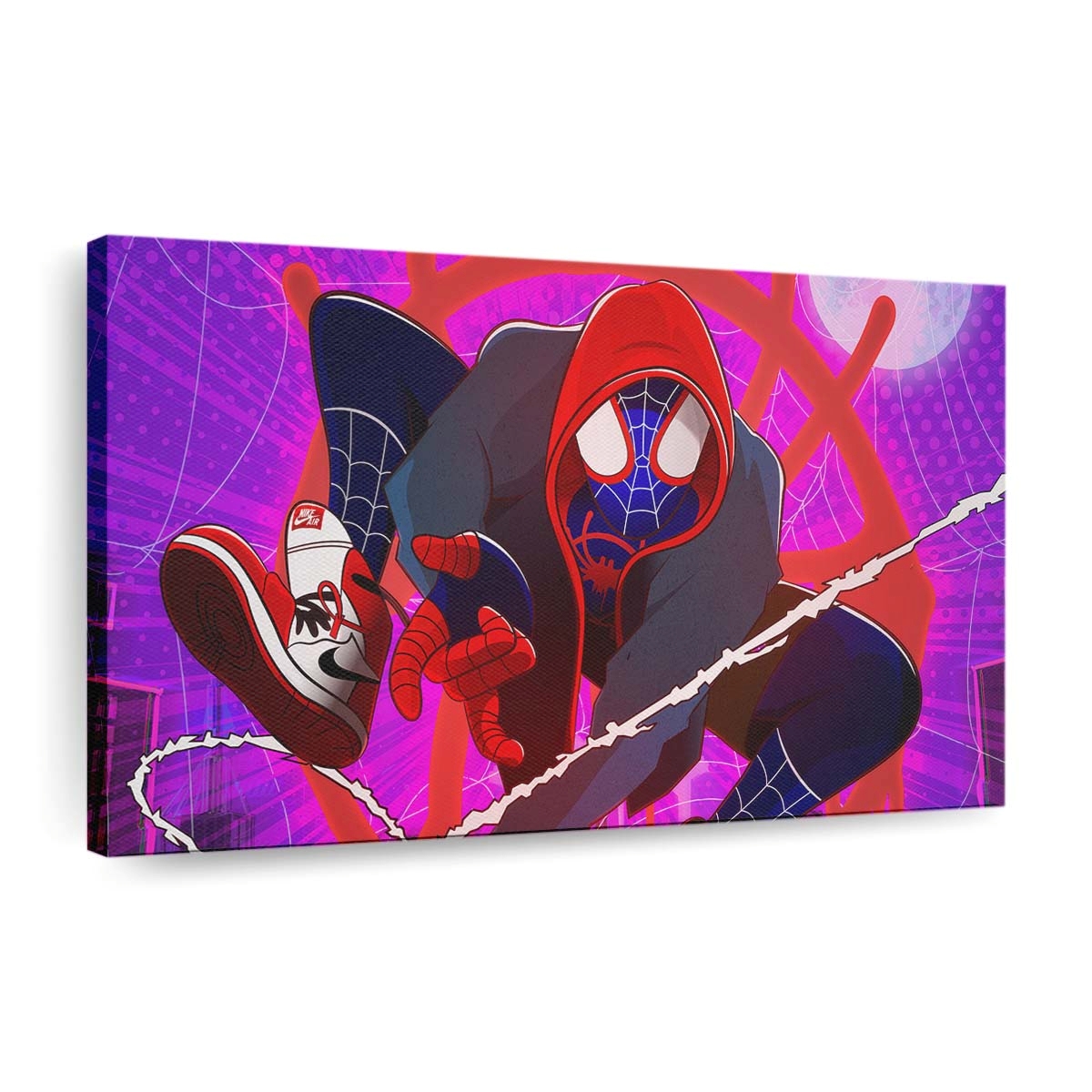 Spider Man Grafikdesign Kunstwerk Leinwandbild - Wanddeko