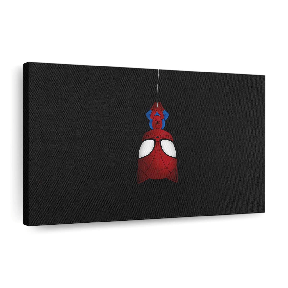 Spider Man Hängt im Dunkeln Leinwandbild - Wanddeko