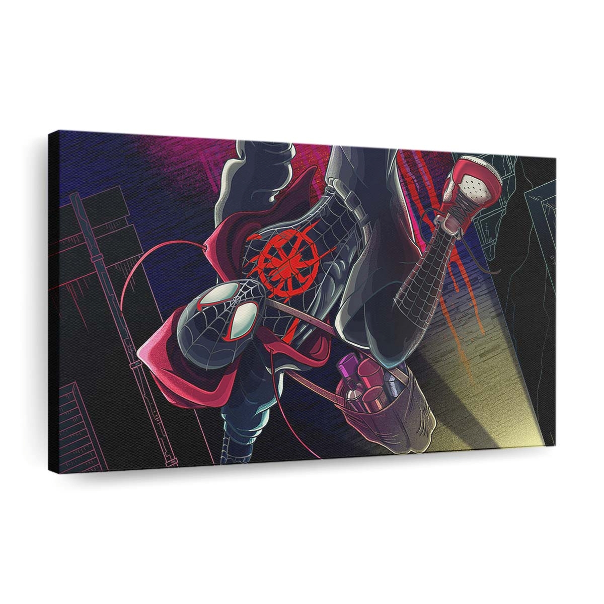 Spider Man Hängt herunter Leinwandbild - Wanddeko