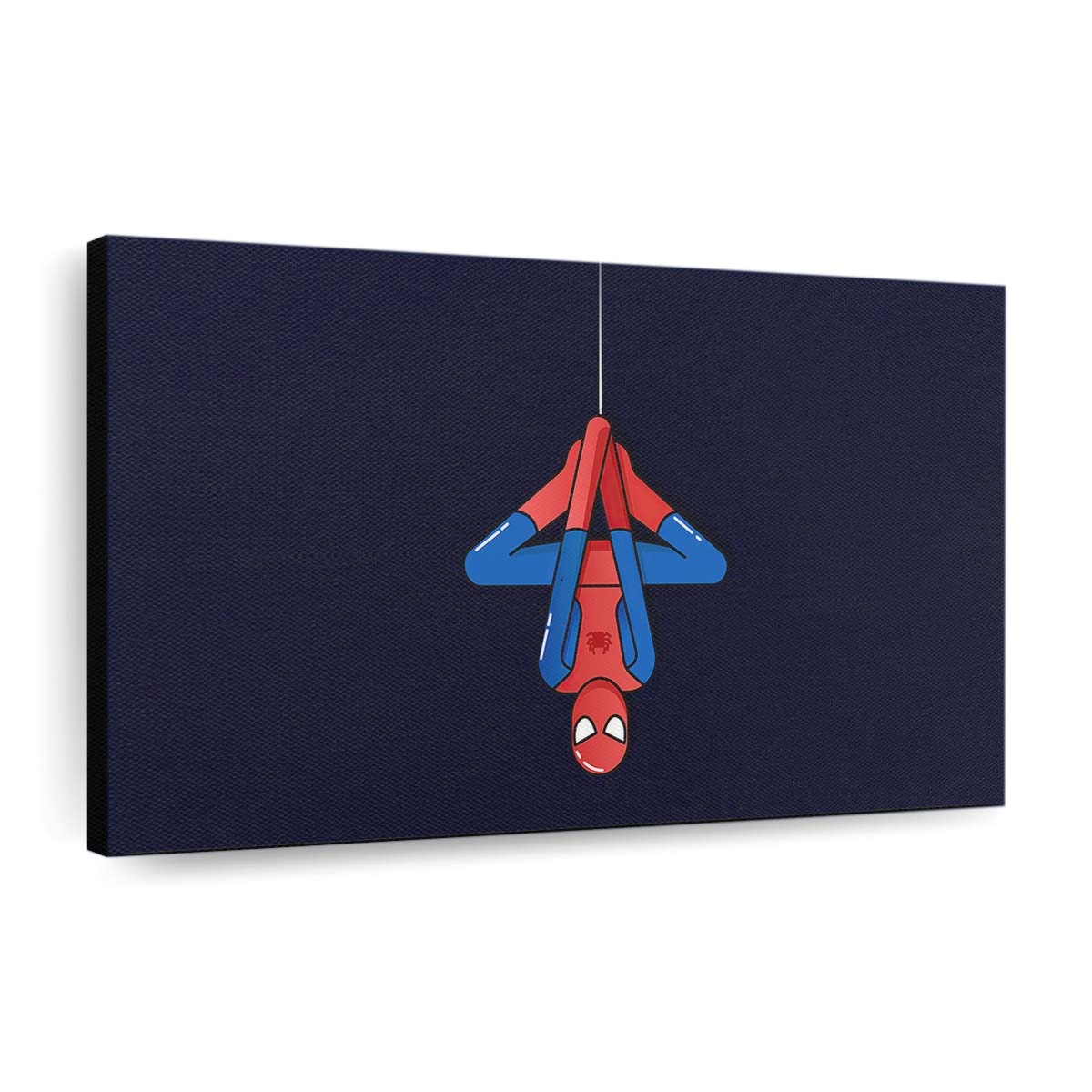 Spider Man Hängt herunter Minimal Leinwandbild - Wanddeko