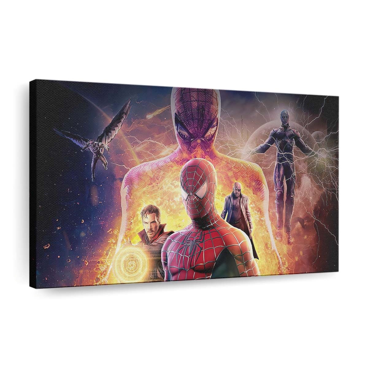 Spider Man Home Run 4 Leinwandbild - Wanddeko