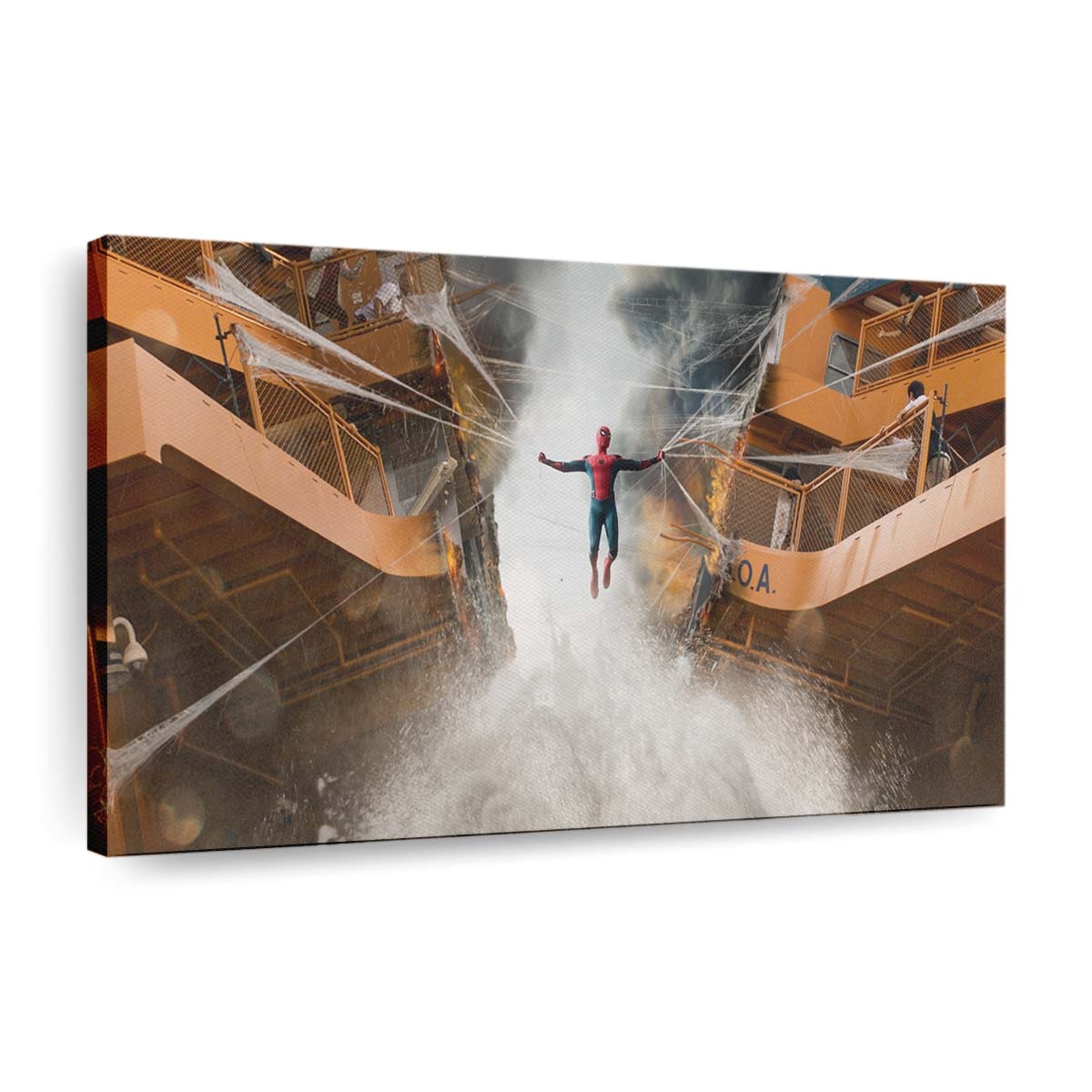 Spider Man Homecoming Bootkampfszene Leinwandbild - Wanddeko