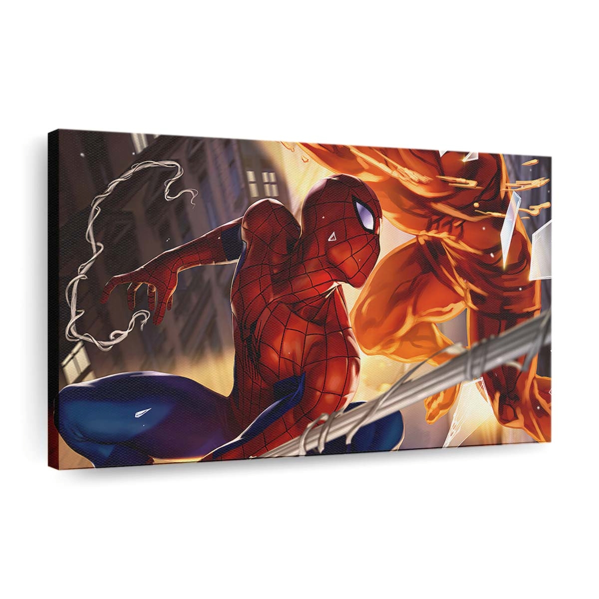 Spider Man Beeile dich Leinwandbild - Wanddeko