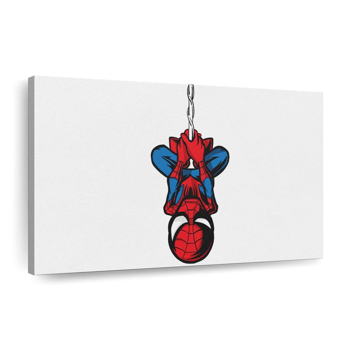 Spider Man Illustration Minimalistisch Leinwandbild - Wanddeko