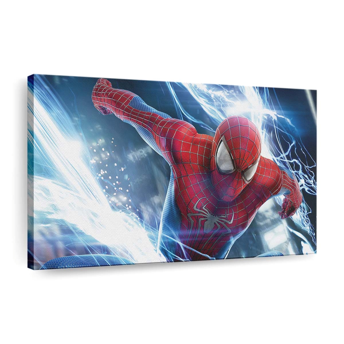 Spider Man in Aktion 3 Leinwandbild - Wanddeko
