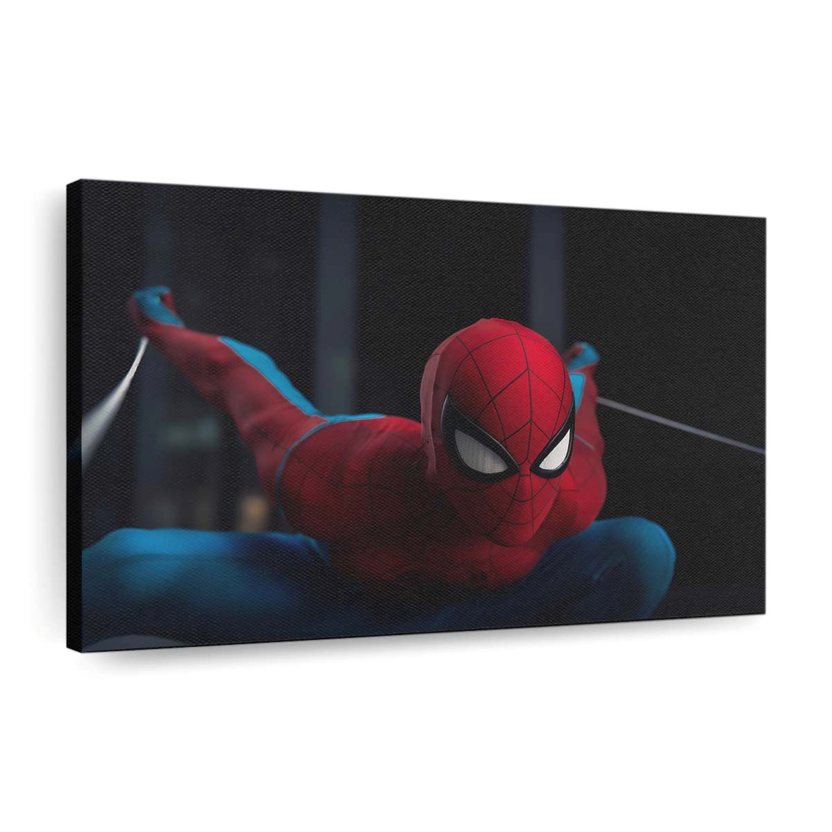 Spider Man in Aktion 4 Leinwandbild - Wanddeko