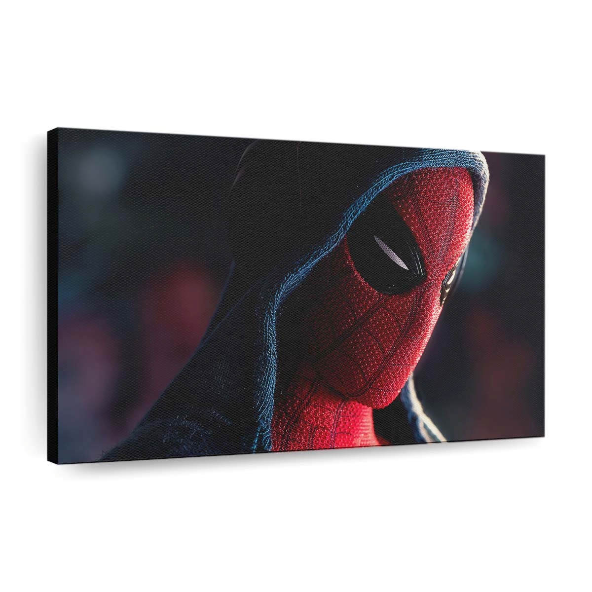 Spider Man im Hoodie Leinwandbild - Wanddeko