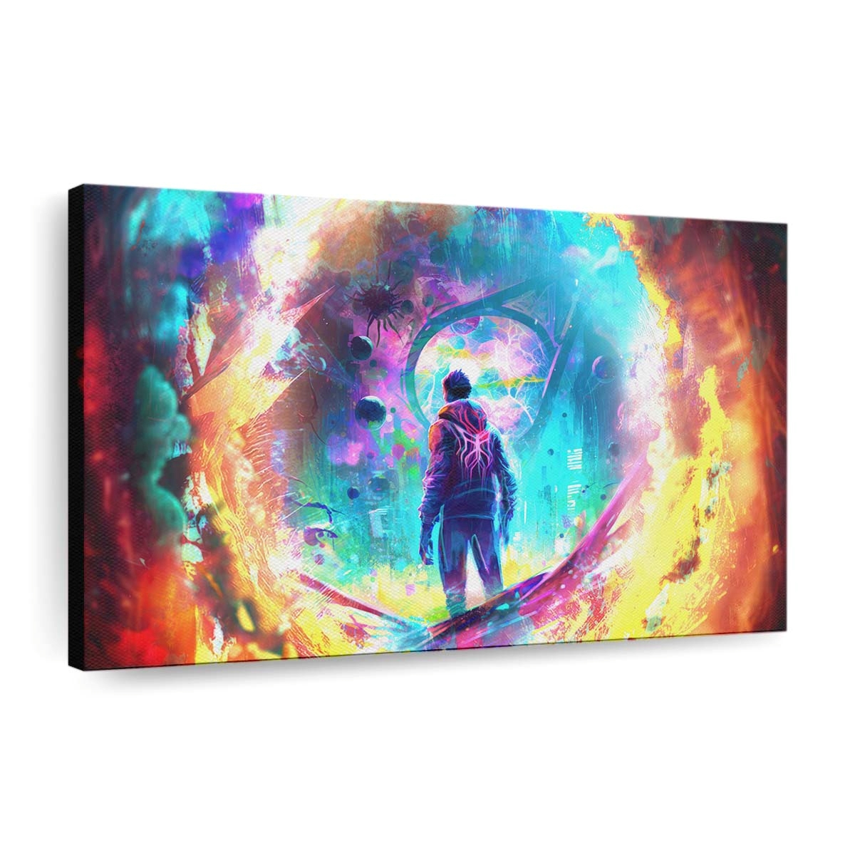 Spider Man im Multiversum Leinwandbild - Wanddeko