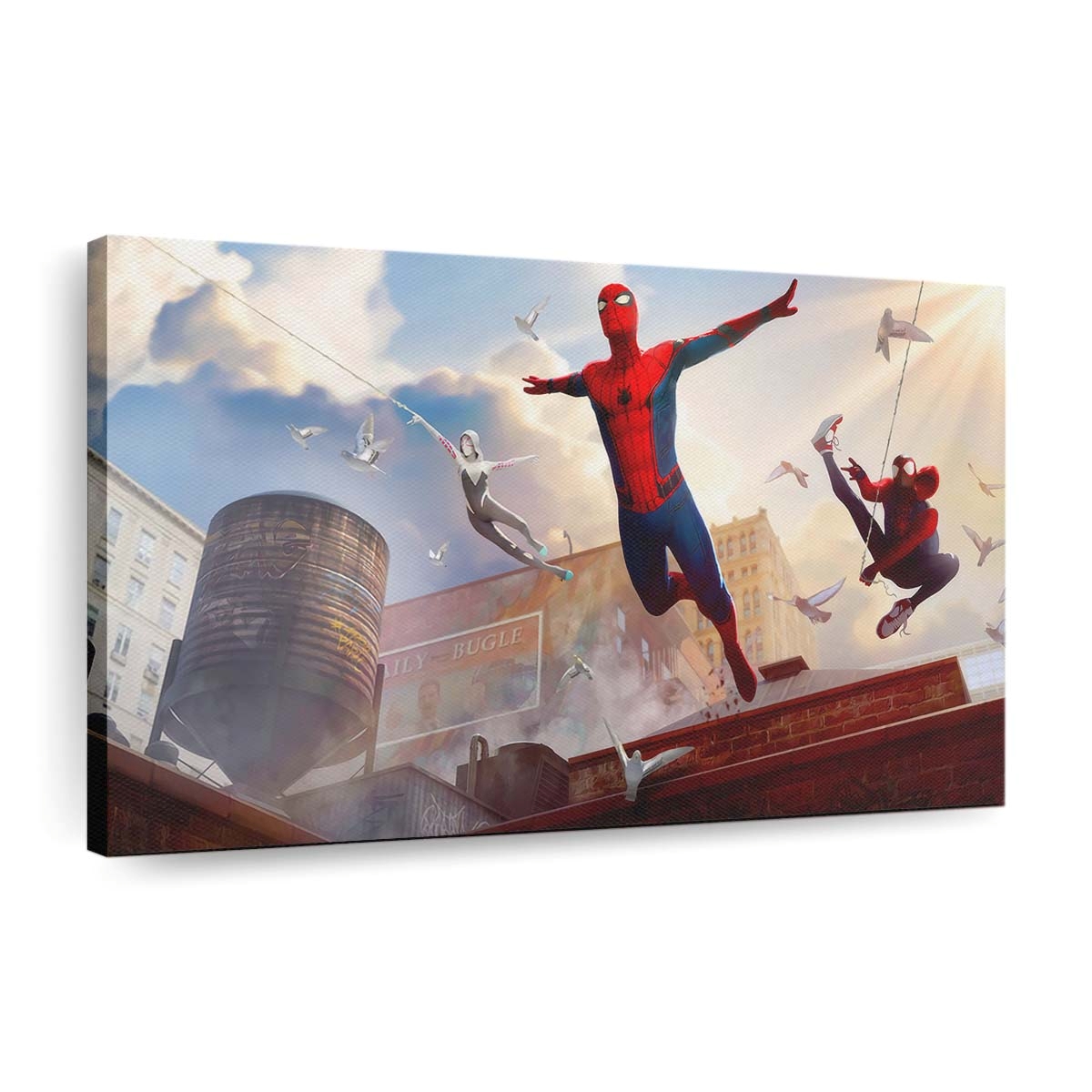 Spider Man in New York 2 Leinwandbild - Wanddeko