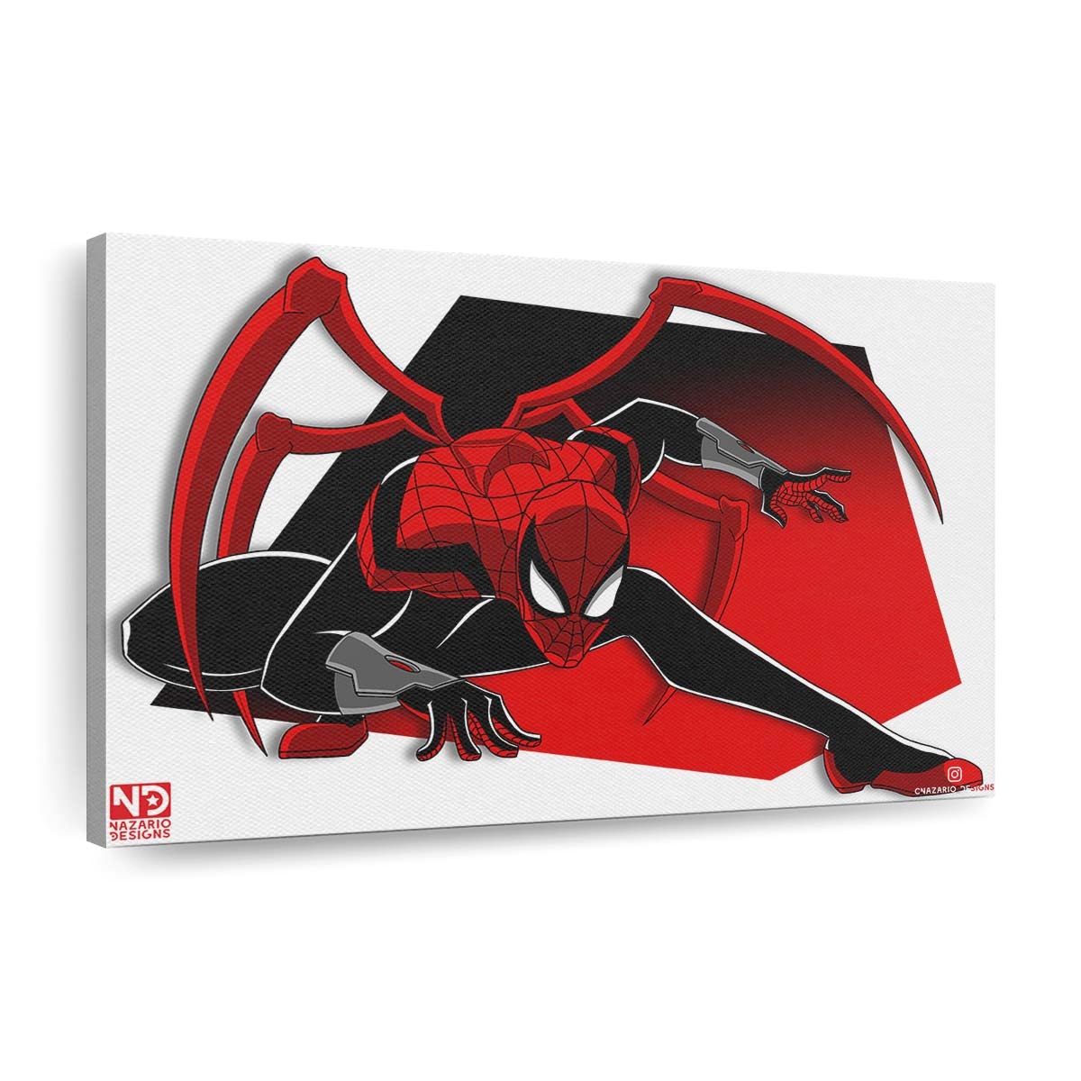 Spider Man im Spider Versum 2 Leinwandbild - Wanddeko