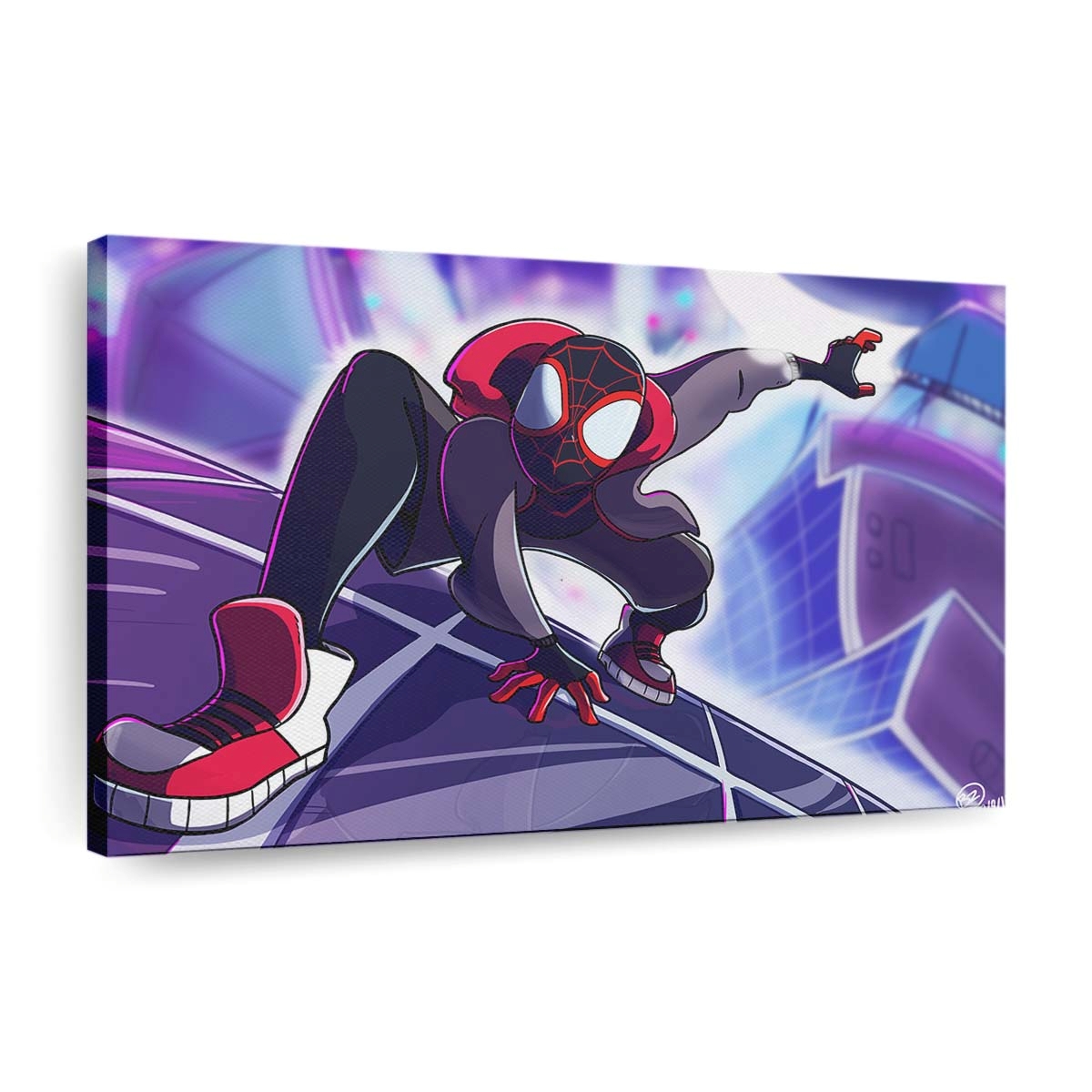 Spider Man Into The Spider Verse 2018 Artwork Leinwandbild - Wanddeko