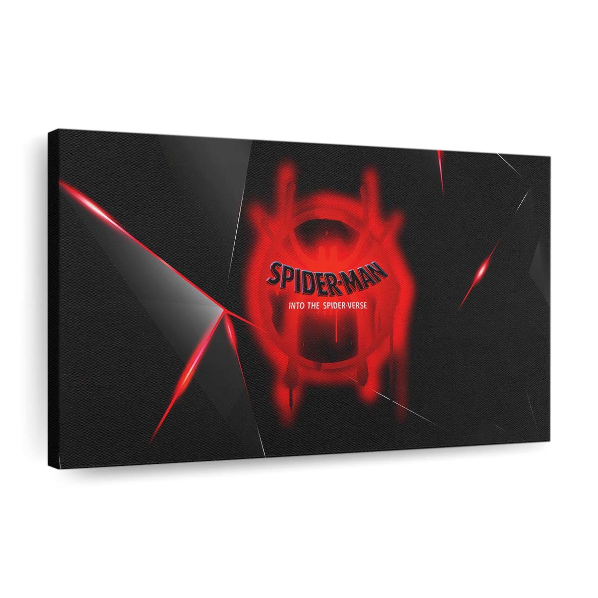 Spider Man Into The Spider Verse Film 2018 Logo Leinwandbild - Wanddeko