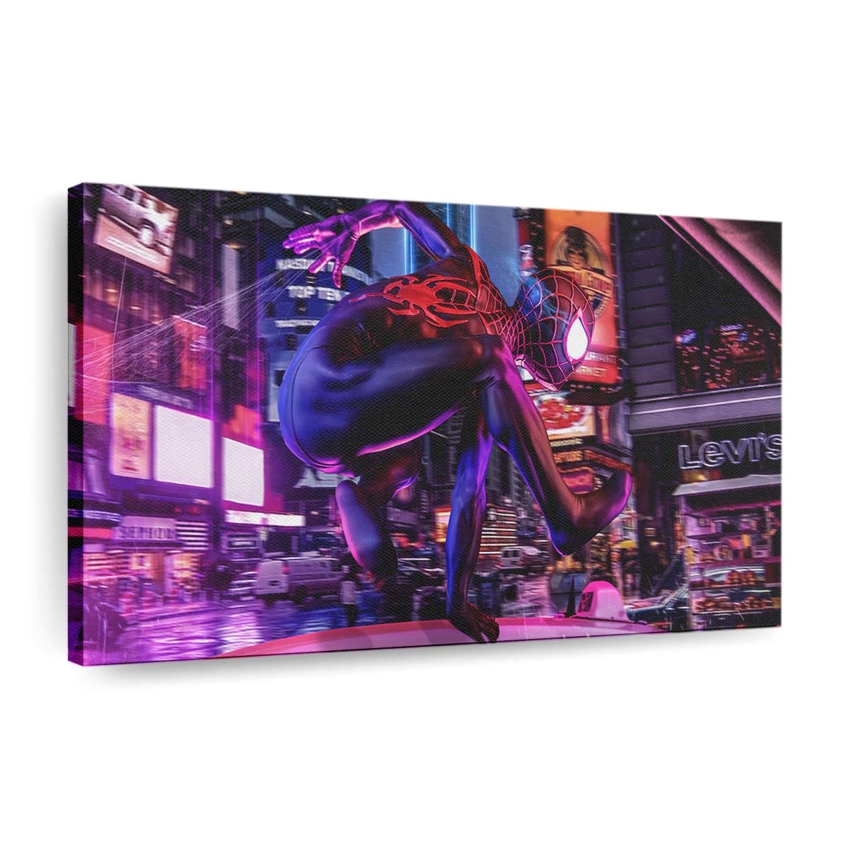 Spider Man Into The Spider Verse Film Kunst Leinwandbild - Wanddeko