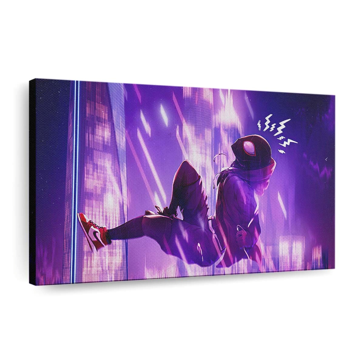 Spider Man Into The Spider Verse Film Fan Poster Leinwandbild - Wanddeko