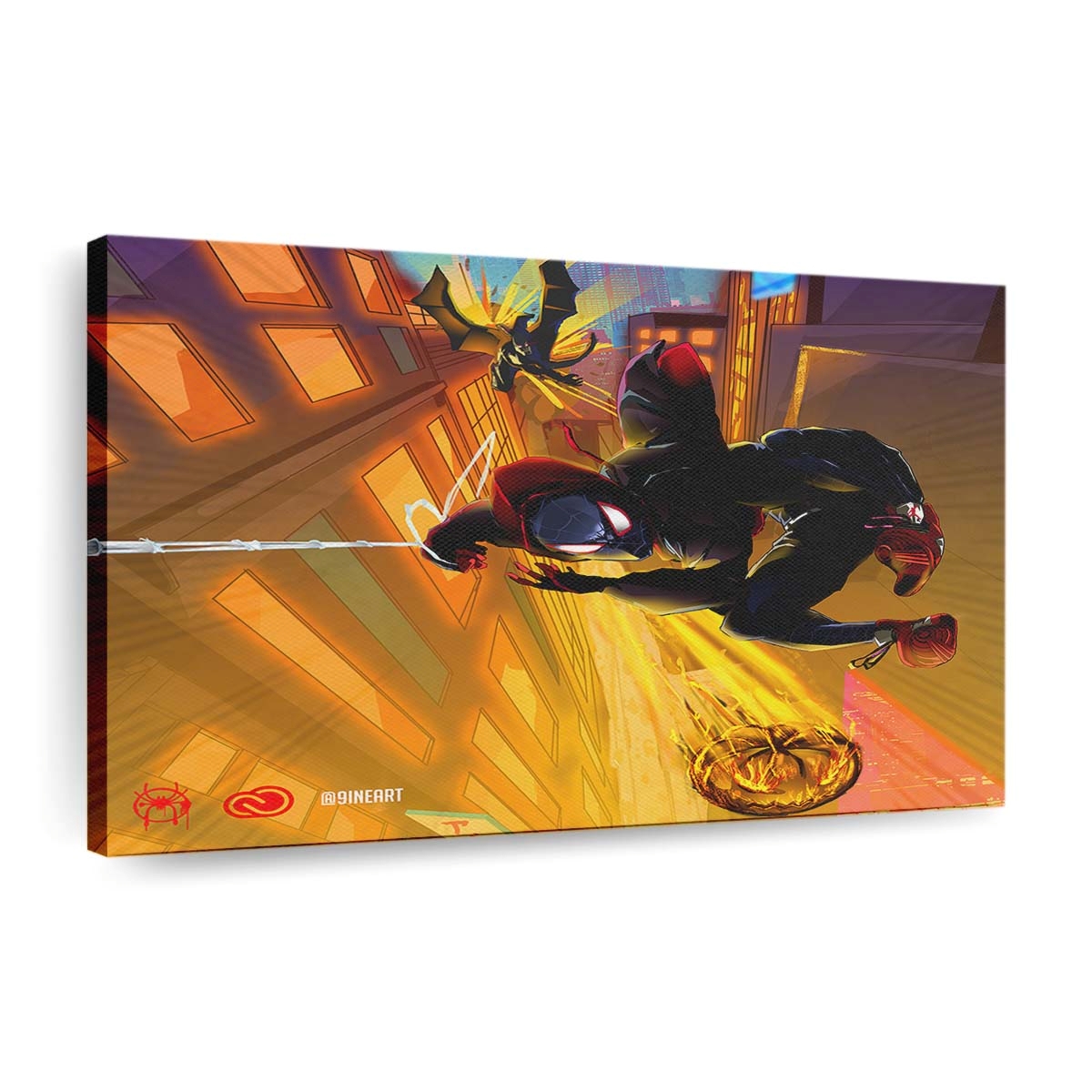 Spider Man Into The Spiderverse Fan Poster Leinwandbild - Wanddeko