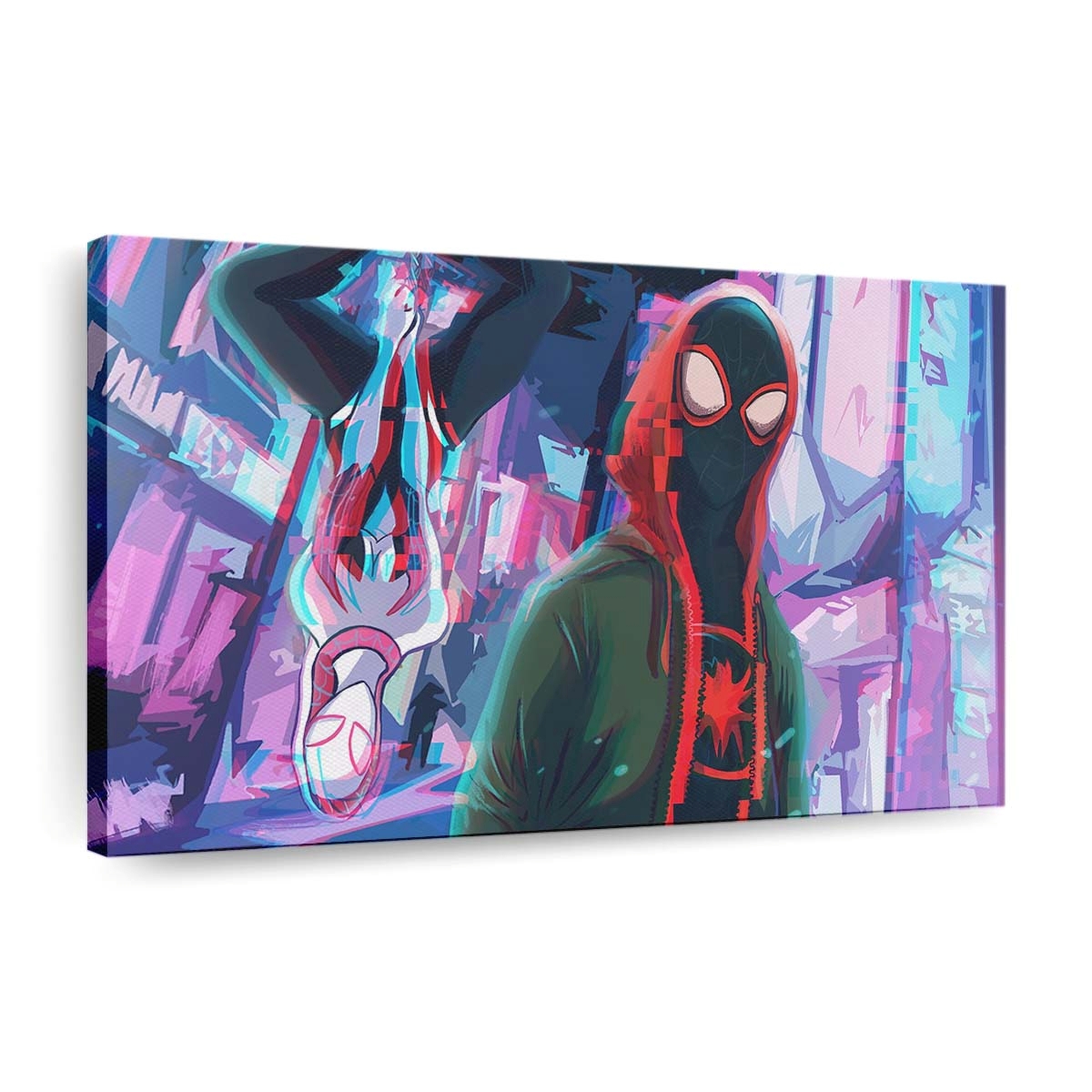 Spider Man Into The Spiderverse 3 Leinwandbild - Wanddeko