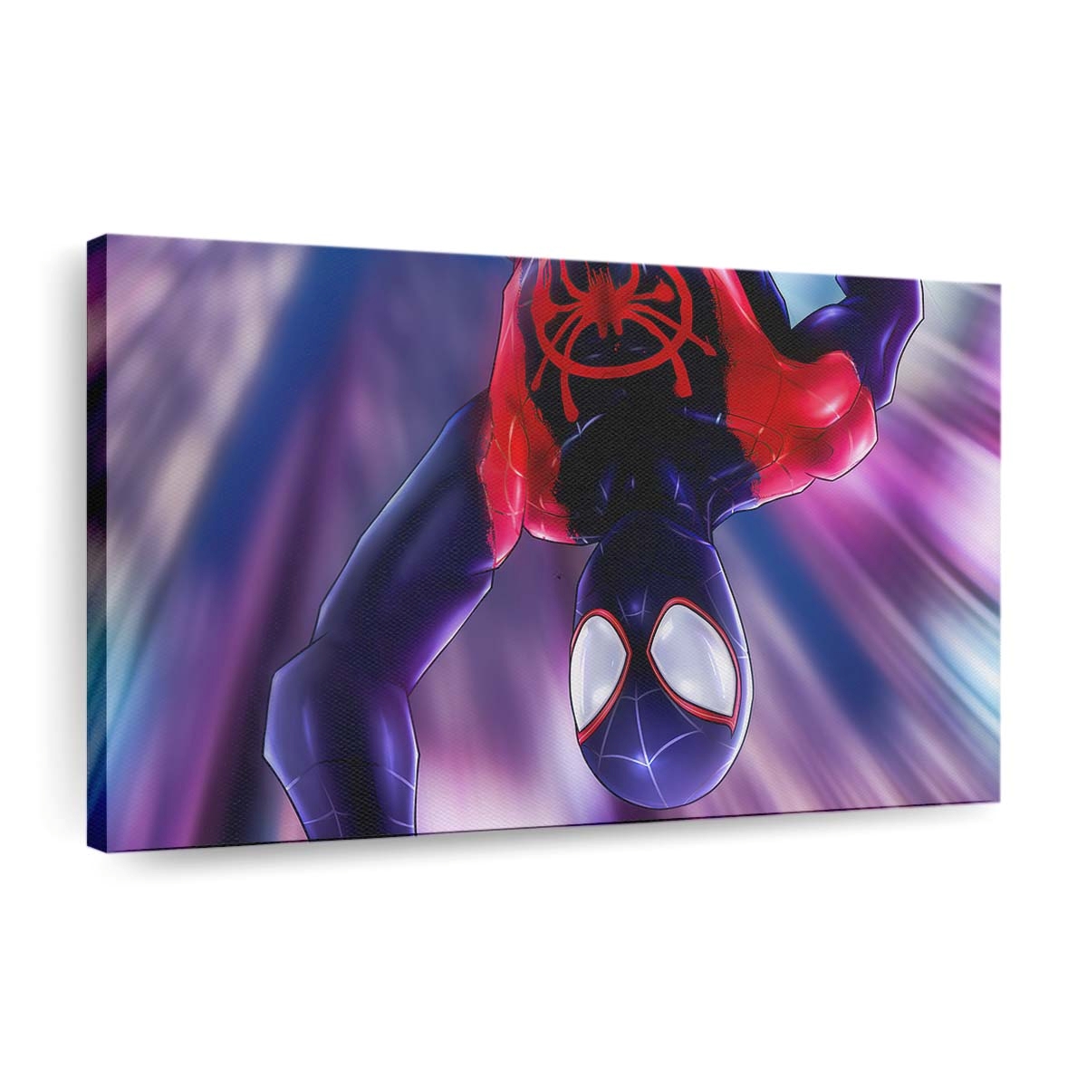 Spider Man springt herunter 3 Leinwandbild - Wanddeko