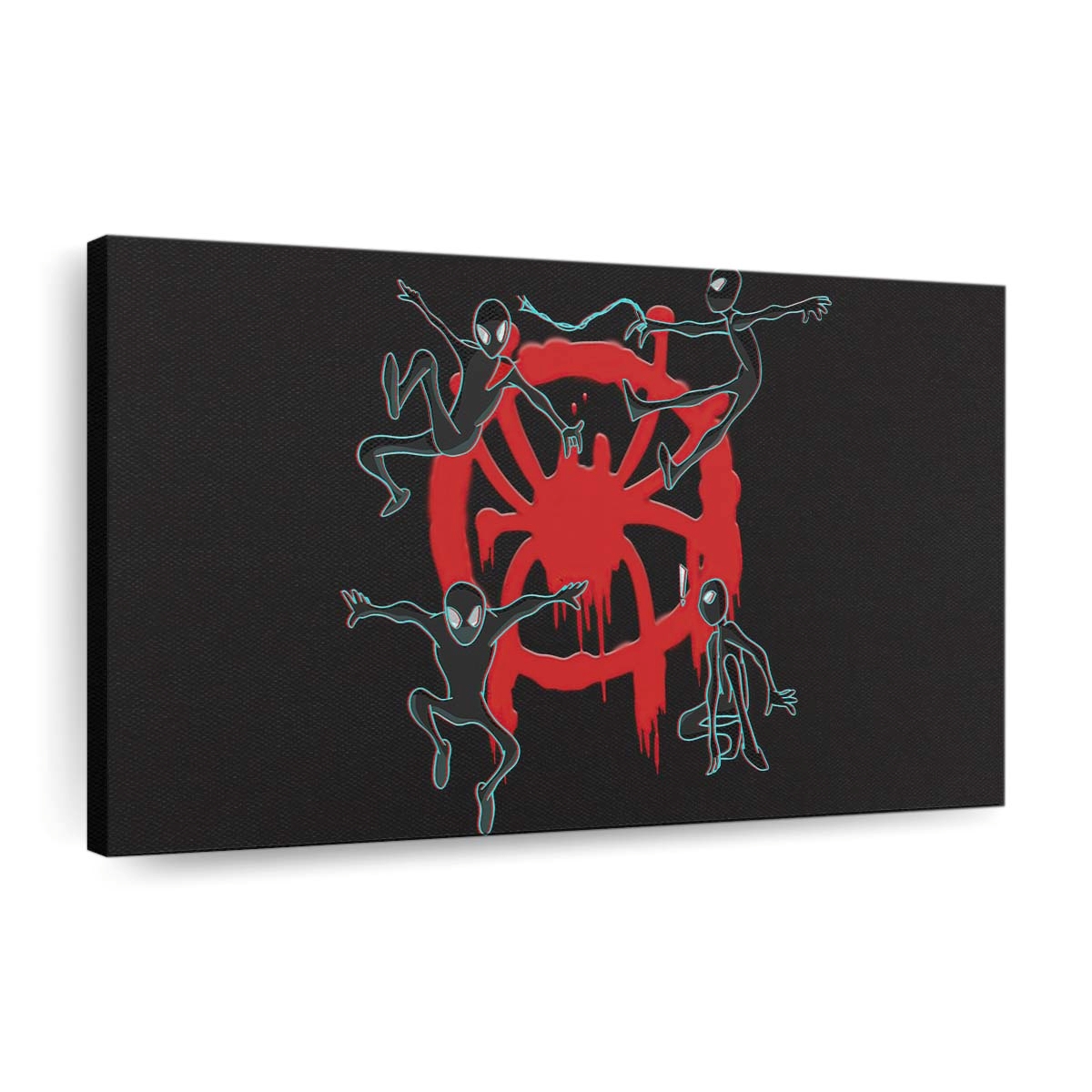 Spider Man Logo minimalistisch Leinwandbild - Wanddeko